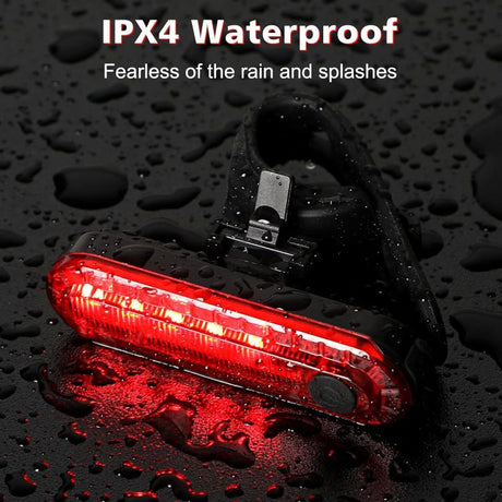 Rear Light Bike - 2 Pack USB Rechargeable Bicycle Tail Lights, Waterproof Safety Warning Lights, Mountain Bike Accessories for Night Cycling