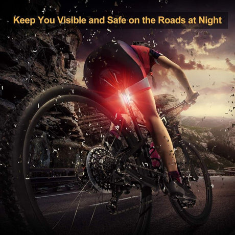Rear Light Bike - 2 Pack USB Rechargeable Bicycle Tail Lights, Waterproof Safety Warning Lights, Mountain Bike Accessories for Night Cycling