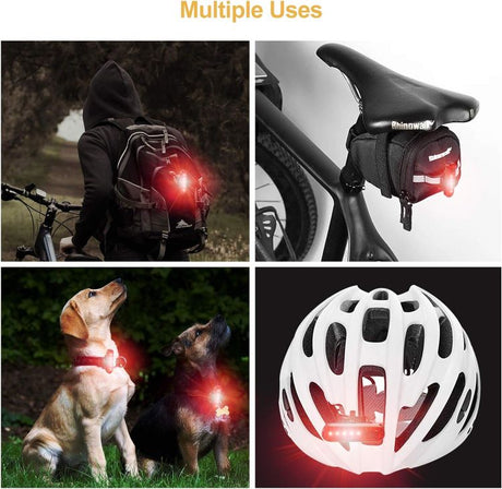 Rear Light Bike - 2 Pack USB Rechargeable Bicycle Tail Lights, Waterproof Safety Warning Lights, Mountain Bike Accessories for Night Cycling