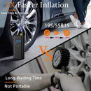 Bicycle pump - Portable digital air pump for cars, handy and wirelessly rechargeable, suitable for motorcycles, bicycles, boats and car tires.