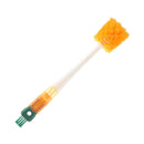 Bottle Brush - Dishwashing Brush - Straw Brush - Bottle Cleaner - Drinking Bottle - Thermos Cup - Cup Cleaner - Crevice Brush - Kitchen Accessories - Multifunctional - Orange - 1 Piece