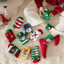 Christmas Socks Women - House Socks - Warm Winter Socks - Fluffy Socks - Christmas Gift Woman - In Christmas Ball - Slipper Socks - Soft Socks - Santa Claus - Holidays - Gift for Her - Funny Socks - Bed Socks - Red Green - One Size - 1 Piece