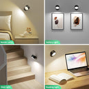 Night Light - Table Lamp - Bedside Lamp - Mood Lamp - Wireless Table Lamp - Rechargeable Lamp - LED Night Lamp - Touch Lamp - Dimmable Lamp - Desk Lamp - Mood Lighting - Portable Lamp - Bedroom Lamp - Modern Design - USB Rechargeable - Black - 1 Piece
