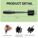 Minced Meat Ruller - Potato Masher - Meat Masher - Mashed Potatoes - Meat Chopper - Kitchen Utensils - Vegetable Masher - Hamburger Chopper - Mashed Potato Masher - Kitchen Tools - Meat Chopper - Heat Resistant - Spatula - Black - 1 Piece