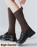 Knee Socks Women - Long Socks - Slouch Socks - Ribbed Socks - Drop-Down Socks - Winter Socks - Cotton - Leg Warmer Effect - High Socks - Warm House Socks - Women's Stockings - Ribbed Socks - Casual - Retro - Multicolor - 5 Pairs
