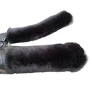 Handlebar Muffs - Hand Warmers - Motorcycle Accessories - Scooter Accessories - Handles - Brake Lever Protection - Winter - Moped - Bicycle Handlebars - Plush - Gift for Men - Soft Grip - Universal - Black - 2 Pieces