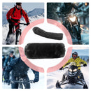Handlebar Muffs - Hand Warmers - Motorcycle Accessories - Scooter Accessories - Handles - Brake Lever Protection - Winter - Moped - Bicycle Handlebars - Plush - Gift for Men - Soft Grip - Universal - Black - 2 Pieces