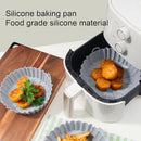 Baking - Baking supplies - Airfryer baking - Baking tray - Kitchen utensils - Baking pan - Cake moulds - Silicone baking moulds - Silicone baking mat - Silicone mould - Silicone kitchen utensils - Gray - Round baking tray - 1 piece