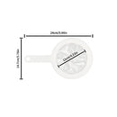 Sieve - Fine sieve - Soy milk sieve - Juicer sieve - Filter - With handle - Kitchen - Ladle - filtering coffee, juice, oil, soy milk - white - 3 pieces