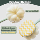 Brush - Bath brush - Shower brush - Scrub brush - Dry brush - Body brush - Long-handled brush - Sponge brush - Bath sponge - Scrubbing brush - Back scrub brush - Double-sided bath brush - Green - 1 piece