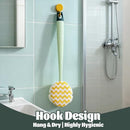 Brush - Bath brush - Shower brush - Scrub brush - Dry brush - Body brush - Long-handled brush - Sponge brush - Bath sponge - Scrubbing brush - Back scrub brush - Double-sided bath brush - Green - 1 piece
