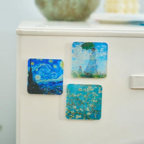 Fridge magnet set - DIY decoration - magnetic wall sticker - living room decoration - decoration - office decoration - party decoration - Christmas gifts - Christmas gifts for adults - Acrylic - Transparent - 5 cm x 5 cm - 24 pieces