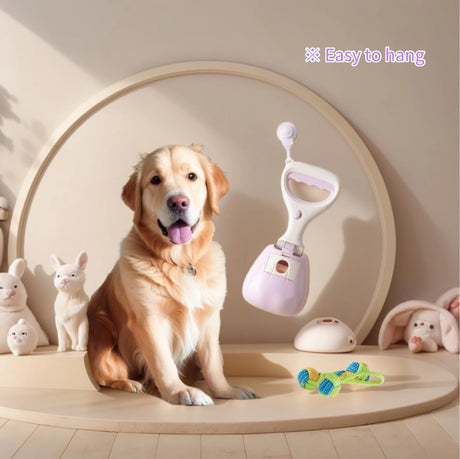 Dog Poop Bags - Poop Scoop - Small Dogs - Medium Dogs - Large Dogs - Dogs - Contactless - Hands-Free - Waste Disposal - Portable - Bring Your Own Bags - Pets - 2-in-1 with 2 Rolls of Bags and Dispenser - Pack of 2