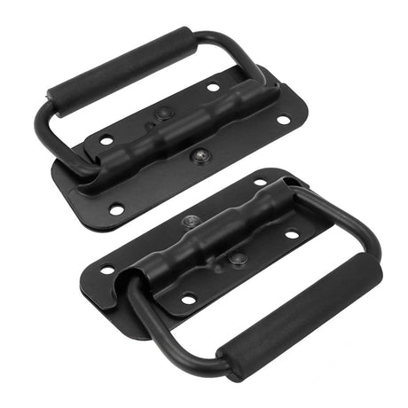 Handle - Tool Box Handle - Cabinet Handle - Tool Handle - Tool Set Handle - Tool Case Handle - Tool Bag Handle - With Grip - Black - Pack of 2