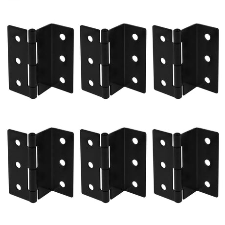 Hinges - Triple hinges - Cabinets - Kitchen cabinet - Wardrobe - Wooden cabinet - Door stopper - Cabinet - Trash can - Wardrobe - Suitcase hand luggage - Suitcase - Iron - Black - 6 pieces