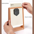 Photo frame - 3D photo frame - Wooden photo frame - Bedroom decoration - Living room decoration - Christmas decoration for indoors - Wooden - Transparent - 2 pieces