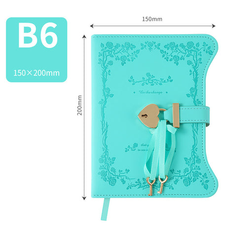 Diary - Journal - diary with lock - password book - Notebook - notebook b6 - diary for adults - books - Retro - Creative - Christmas gifts - Christmas gifts for adults - gift for women - gift for men - 1 piece