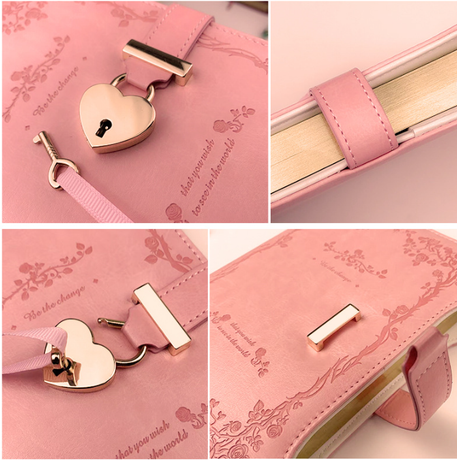 Diary - Journal - diary with lock - password book - Notebook - notebook b6 - diary for adults - books - Retro - Creative - Christmas gifts - Christmas gifts for adults - gift for women - gift for men - 1 piece
