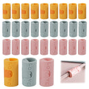 Clothes Pegs - Hanger Clips - Clips - Windproof Pegs - Clothesline Pegs - Trouser Hanger Clips - Clothespins - Velvet Hanger Clips - Laundry Clips - Non-Slip Clothes Clips - Needleless - Pink - Blue - Yellow - 30 pieces