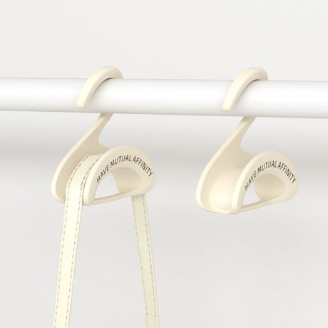 Bag Hanger - Wardrobe Organizer - Handbag Hanger - Clothes Hangers - Bag Storage - Coat Rack - Wardrobe Accessories - Shoulder Bag Holder - Bag Rack - Handbag Organizer - White - 5 pieces
