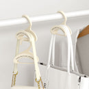 Bag Hanger - Wardrobe Organizer - Handbag Hanger - Clothes Hangers - Bag Storage - Coat Rack - Wardrobe Accessories - Shoulder Bag Holder - Bag Rack - Handbag Organizer - White - 5 pieces