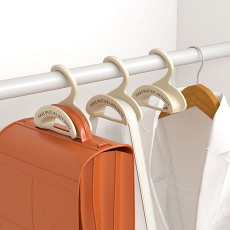 Bag Hanger - Wardrobe Organizer - Handbag Hanger - Clothes Hangers - Bag Storage - Coat Rack - Wardrobe Accessories - Shoulder Bag Holder - Bag Rack - Handbag Organizer - White - 5 pieces