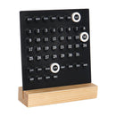 Perpetual Calendar - Desk Calendar - Desk Accessories - Home Decor - Wooden Calendar - Table Calendar - Office Supplies - Home Decor - Gadgets - Date Indicator - White - 1 Piece