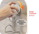 Bathroom Hooks - Towel Hook - Bathroom Accessories - Suction Cup Hooks - Sponge Holder - Kitchen Accessories - Hanging Hooks - Bathroom Organizer - Wall Hook - No Drilling - White - 1 Piece