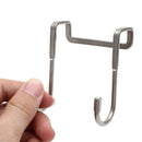 Door Hook - Coat Rack - Door Hanger - Towel Hook - Bathroom Accessories - Kitchen Accessories - Clothes Hook - Hanging Hooks - Door Coat Rack - Stainless Steel Hooks - No Drilling - Stainless Steel - 6 Pieces