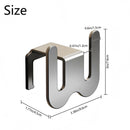 Shoe Rack - Slippers Holder - Bathroom Accessories - Shoe Storage - Wall Hook - Self-Adhesive - Shoe Hanging System - Bathroom Organizer - Hallway Accessories - No Drilling - Black - 2 pieces