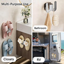 Shoe Rack - Slippers Holder - Bathroom Accessories - Shoe Storage - Wall Hook - Self-Adhesive - Shoe Hanging System - Bathroom Organizer - Hallway Accessories - No Drilling - Black - 2 pieces