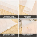 Clothing Storage Bags - Travel Organizer - Suitcase Organizer - Resealable Bags - Packing Bags - Garment Bags - Waterproof - Dust-Free - Holiday Items - Travel Bag Accessories - 5 Sizes - Translucent - 100 Pieces