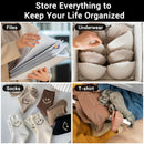 Clothing Storage Bags - Travel Organizer - Suitcase Organizer - Resealable Bags - Packing Bags - Garment Bags - Waterproof - Dust-Free - Holiday Items - Travel Bag Accessories - 5 Sizes - Translucent - 100 Pieces