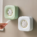 Cling film dispenser - Plastic bag holder - Kitchen organizer - Covers - Storage box - Foil holder - Wall mount - Cling film bags - Kitchen accessories - Dispenser - Storage container - Organizer - Storage - white - 1 piece