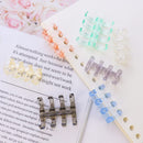 Binding Rings - Bookbinding Rings - Ring Binder - Loose-leaf Rings - Office Supplies - Scrapbooking - School Supplies - Notebook - Paper Organizer - Bookbinding - Craft Supplies - Paper Clip - 7 Colors - 7 Pieces