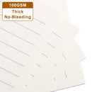 Refill A5 lined - Ring binder paper - Agenda refill - Notebook paper - Loose-leaf paper - School supplies - Office supplies - Writing pad - Notepad - 6 rings - Notepad - Agenda paper - 80 sheets