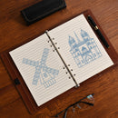 Refill A5 lined - Ring binder paper - Agenda refill - Notebook paper - Loose-leaf paper - School supplies - Office supplies - Writing pad - Notepad - 6 rings - Notepad - Agenda paper - 80 sheets