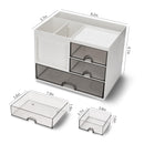 Desk organizer - Pen tray - Desk accessories - Drawer cabinet - School supplies - Office supplies - Storage box with drawers - Pen holders - Desk organizer - Storage system - Storage - white - 1 piece