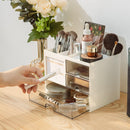Desk organizer - Pen tray - Desk accessories - Drawer cabinet - School supplies - Office supplies - Storage box with drawers - Pen holders - Desk organizer - Storage system - Storage - white - 1 piece