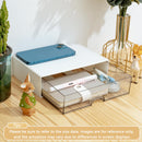 Desk organizer - Chest of drawers - Storage drawer - Office supplies - School supplies - Makeup organizer - Storage box - Desk accessories - Desk organizer - Storage system - Stacking tray - White - 1 piece