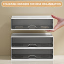 Desk organizer - Chest of drawers - Storage drawer - Office supplies - School supplies - Makeup organizer - Storage box - Desk accessories - Desk organizer - Storage system - Stacking tray - White - 1 piece