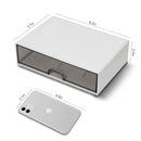 Desk organizer - Chest of drawers - Storage drawer - Office supplies - School supplies - Makeup organizer - Storage box - Desk accessories - Desk organizer - Storage system - Stacking tray - White - 1 piece