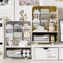 Make-up organizer - Desk organizer - Bathroom organizer - Cosmetics organizer - Office supplies - Chest of drawers - Brush holder - Pen tray - Bathroom accessories - Storage system - Storage box - White - 1 piece