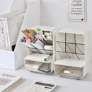 Make-up organizer - Desk organizer - Bathroom organizer - Cosmetics organizer - Office supplies - Chest of drawers - Brush holder - Pen tray - Bathroom accessories - Storage system - Storage box - White - 1 piece