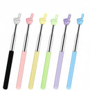 Pointer stick - Presentation pointer - Extendable pointer - Whiteboard accessories - Hand pointer - Blackboard pointer - Teaching materials - Office supplies - Teacher's gift - Digital whiteboard accessories - Pointer stick - 6 colors - 6 pieces