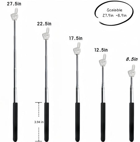 Pointer stick - Presentation pointer - Extendable pointer - Whiteboard accessories - Hand pointer - Blackboard pointer - Teaching materials - Office supplies - Teacher's gift - Digital whiteboard accessories - Pointer stick - 6 colors - 6 pieces