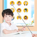 Pointer stick - Presentation pointer - Extendable pointer - Whiteboard accessories - Hand pointer - Blackboard pointer - Teaching materials - Office supplies - Teacher's gift - Digital whiteboard accessories - Pointer stick - 6 colors - 6 pieces
