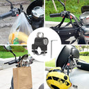 Helmet Lock Motorcycle & Scooter - Universal Helmet Lock - 22-25mm Handlebar Mount - Anti-Theft - Helmet Holder - Motorcycle Accessories - Moped Lock - Security Lock with Key - Easy Installation - Helmet Security - Metal - Black - Set of 2