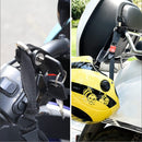 Helmet Lock Motorcycle & Scooter - Universal Helmet Lock - 22-25mm Handlebar Mount - Anti-Theft - Helmet Holder - Motorcycle Accessories - Moped Lock - Security Lock with Key - Easy Installation - Helmet Security - Metal - Black - Set of 2