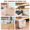 Hanging Waste Bin - Foldable Waste Bin - Kitchen Accessories - Organic Waste Bin - Countertop Waste Bin - Cabinet Door Waste Bin - Waste Separation - Camping - Caravan - Kitchen Aid - Space Saving - Trash Can - Waste Basket - Beige - 10L - 1 Piece